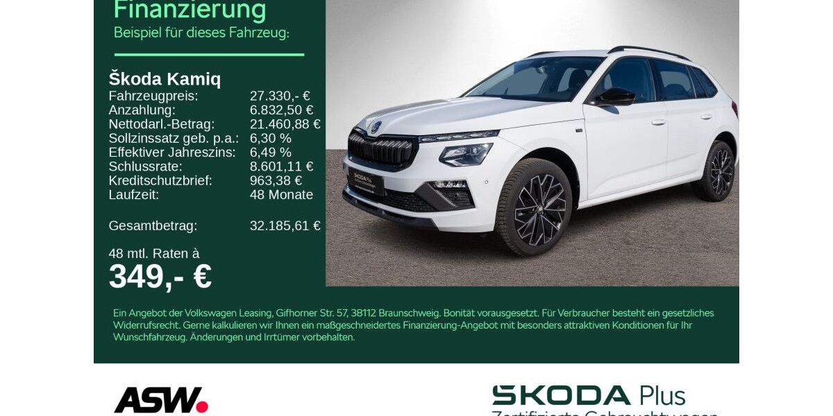 Skoda Kamiq 26.600 km 26.760 &euro; Heilbronn 74076