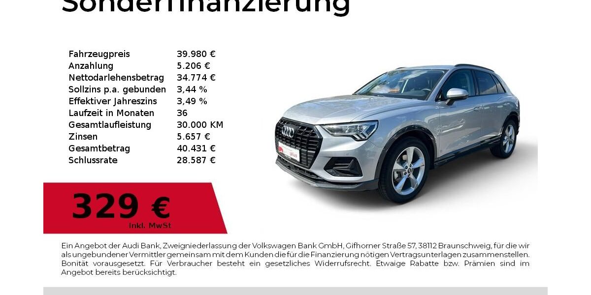 Audi Q3 2.974 km 39.980 &euro; Dessau-Roßlau 06844