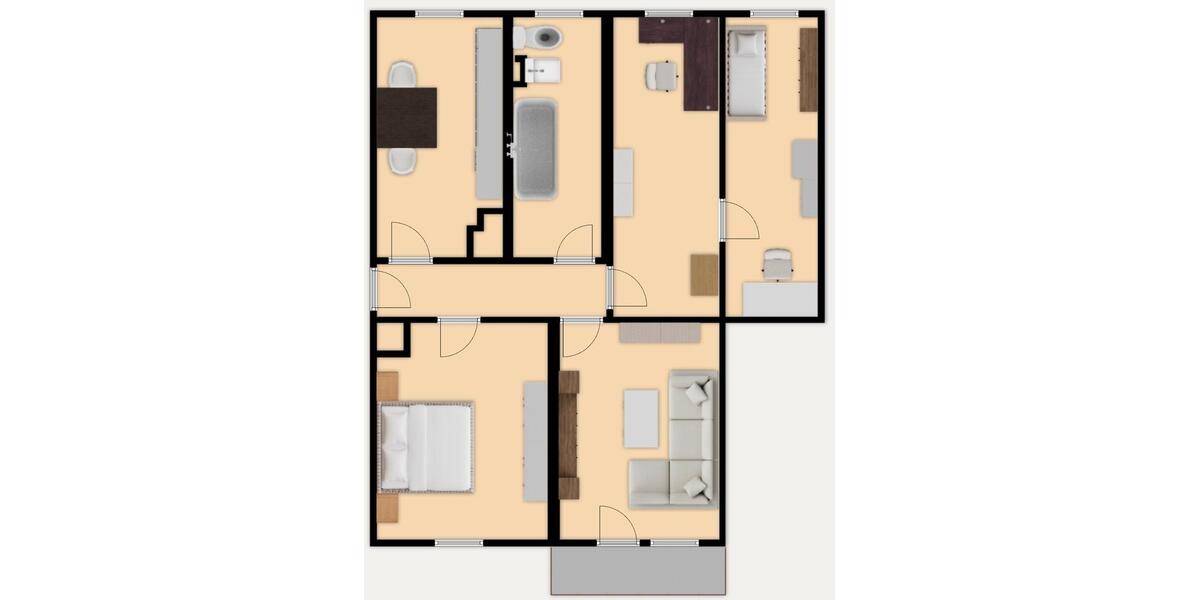 Hochparterre Eckartsberga - 4 Zimmer, 68 m&sup2;, 65.000&euro; | Angebot:27413896