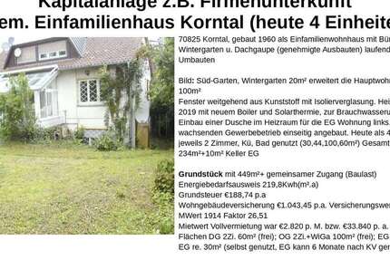Haus Korntal-Münchingen Münchingen - 10 Zimmer, 234 m&sup2;, 499.000&euro; | Angebot:27014873