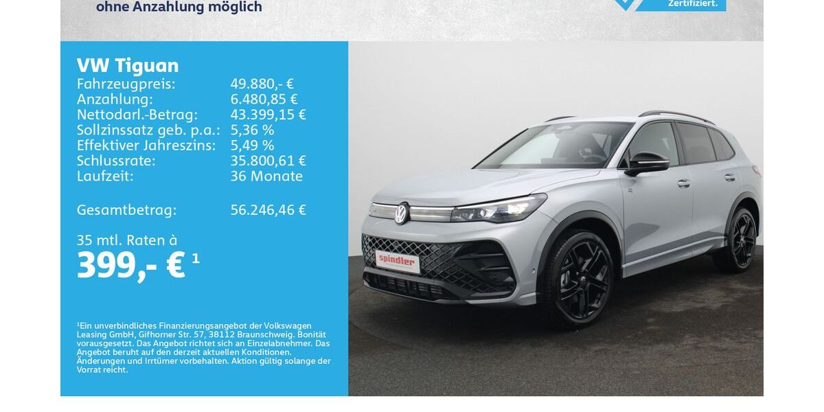 VW Tiguan 15.000 km 49.880 &euro; Kreuzwertheim 97892