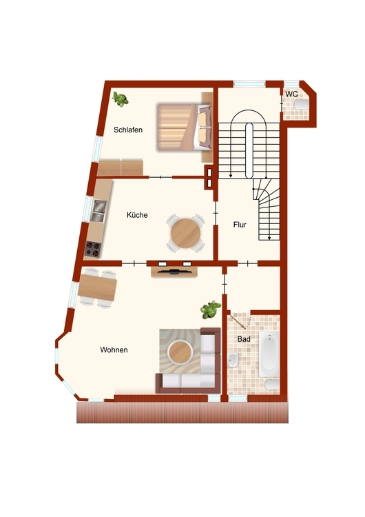 Dreifamilienhaus mit 2 freien Wohnungen und Potenzial