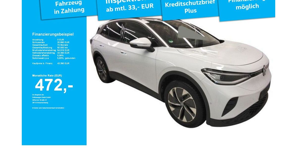 VW ID.4 3.835 km 44.348 &euro; Kempten 87437