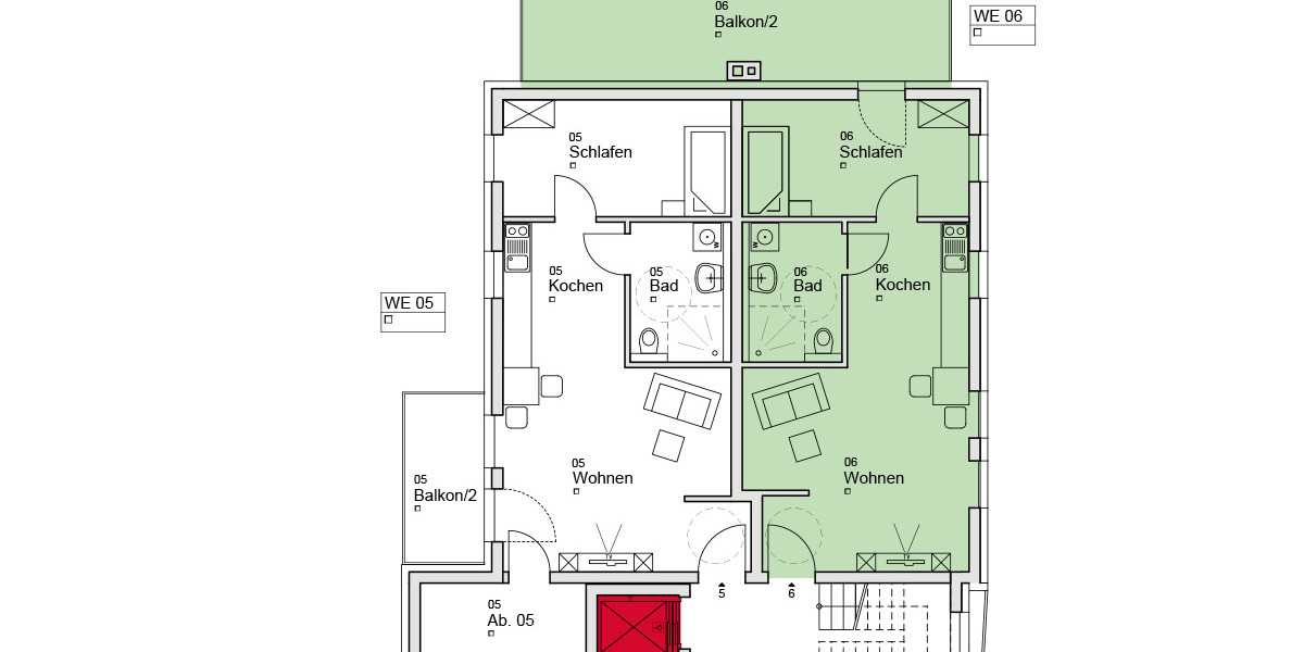 Terrassenwohnung Leutershausen Sachsen - 2 Zimmer, 57 m&sup2;, 269.310&euro; | Angebot:25769789