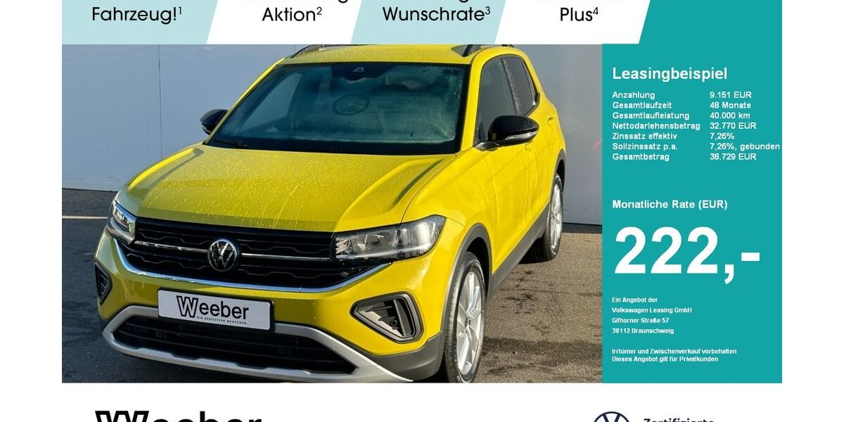 VW T-Cross 4.500 km 24.470 &euro; Leonberg 71229