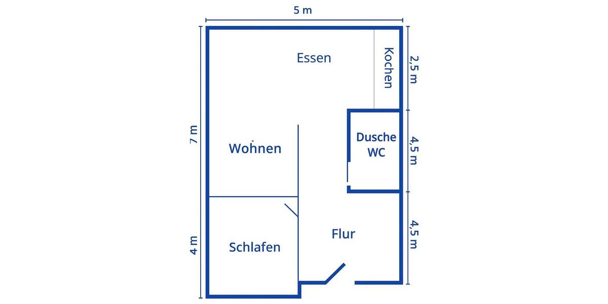 Dachgeschoss 2ZKB Wohnung zu vermieten 1 zimmer