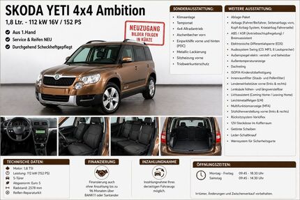 Skoda Yeti 83.165 km 13.890 &euro; Singen 78224