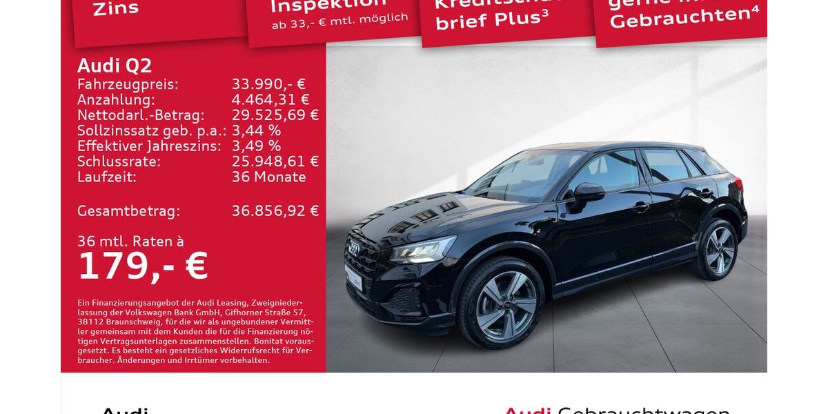 Audi Q2 18.685 km 33.990 € Dresden 01067