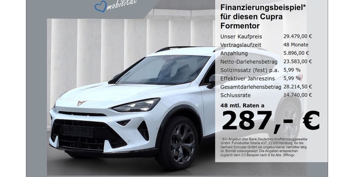 Cupra Formentor 17.805 km 29.479 &euro; Ruhstorf 94099