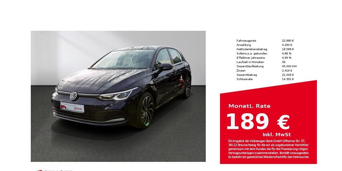 VW Golf 47.050 km 22.350 &euro; Bad Oldesloe 23843