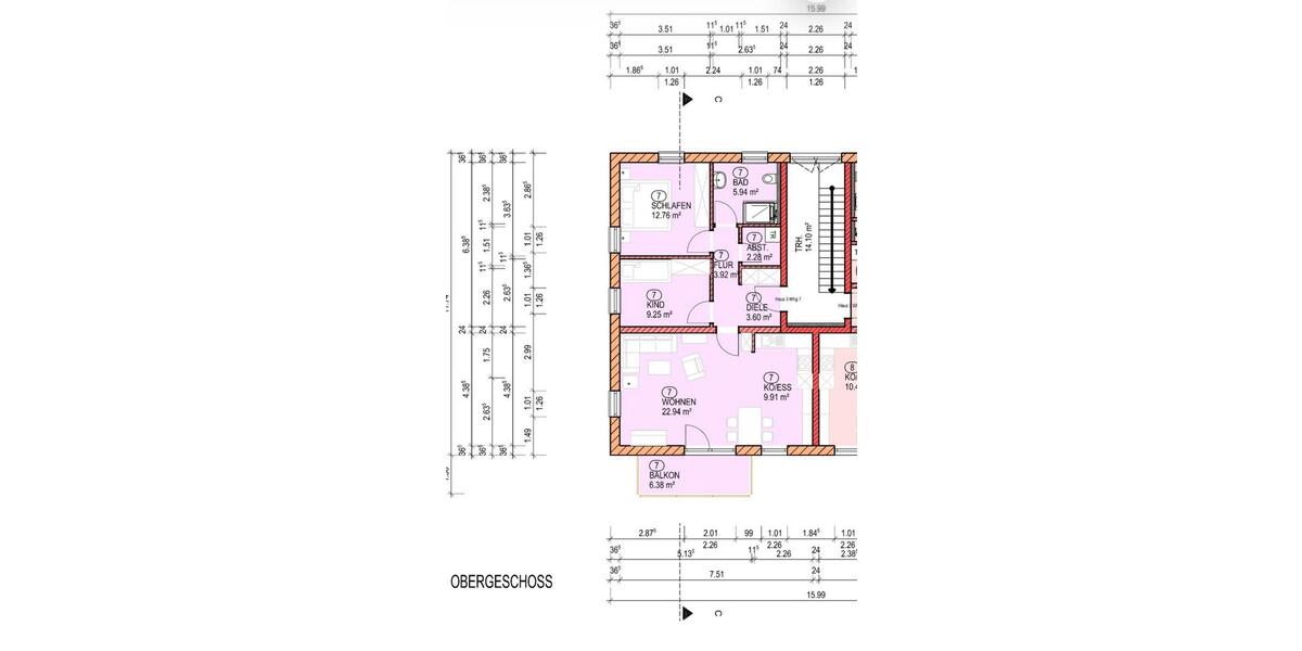 Etagenwohnung Tiefenbach - 3 Zimmer, 74 m&sup2;, 750&euro; | Angebot:26125902