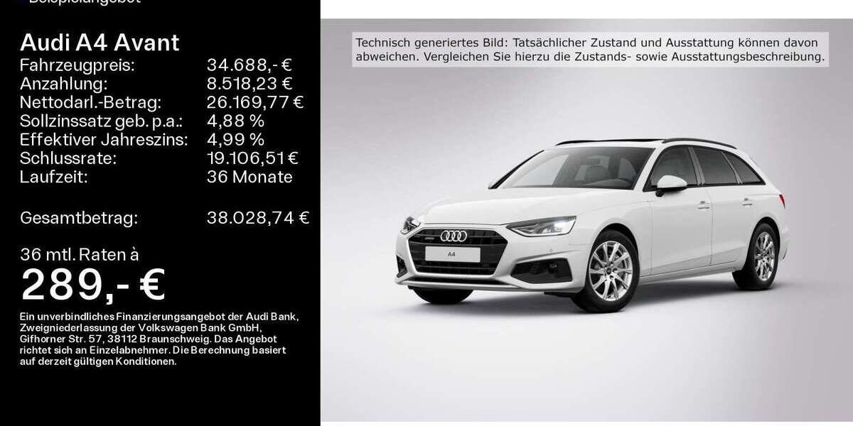 Audi A4 59.300 km 34.688 € Mühlheim a. Main 63165