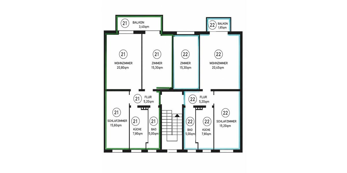 Etagenwohnung Celle - 4 Zimmer, 86 m&sup2;, 165.000&euro; | Angebot:26907715