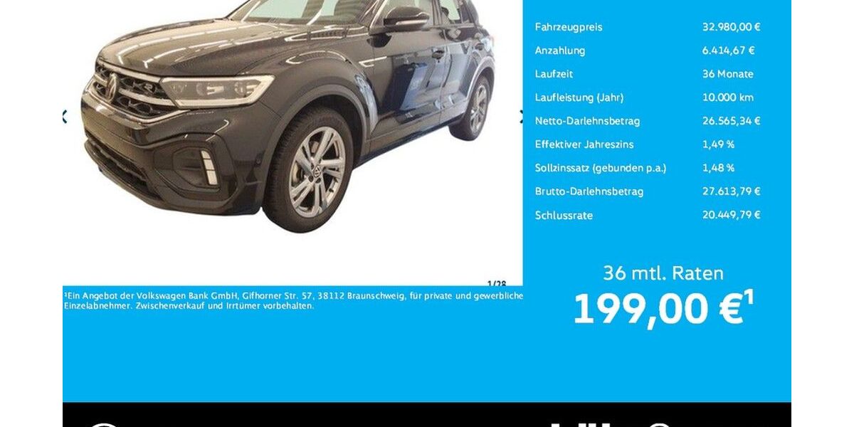 VW T-Roc 19.710 km 32.980 &euro; Trier 54292