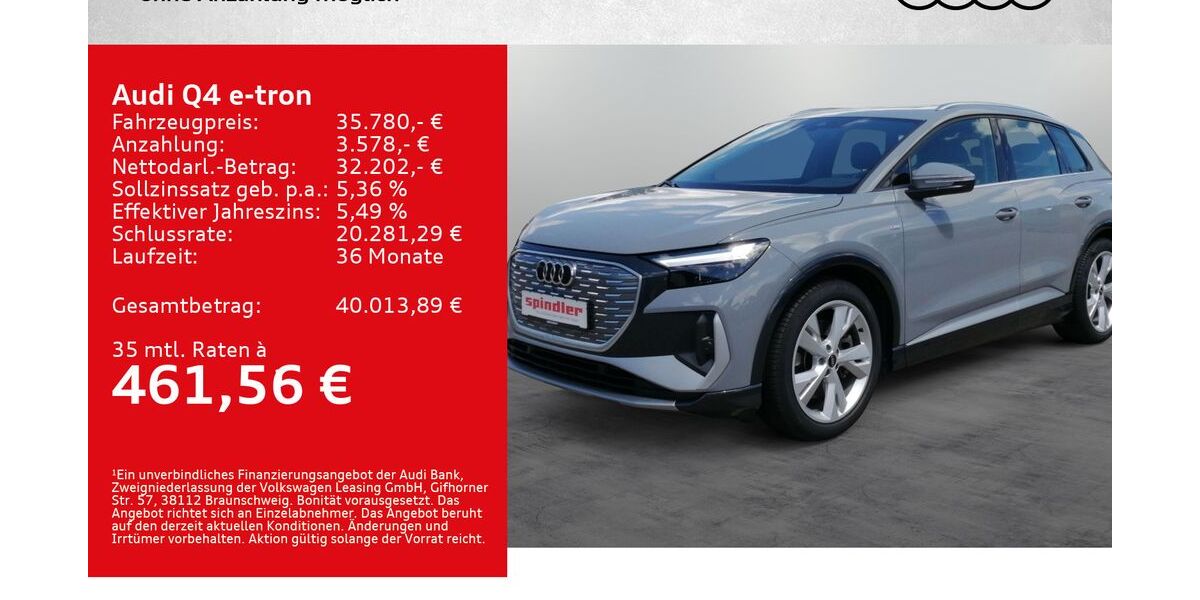 Audi Q4 e-tron 45.500 km 35.780 &euro; Kreuzwertheim 97892