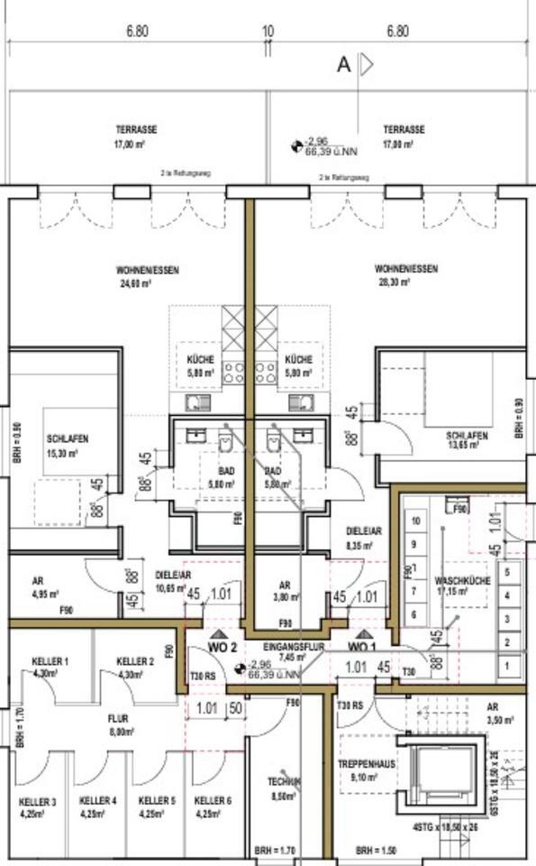 Helle moderne Wohnung mit Terrasse und Garten mit Blick ins Grüne zimmer