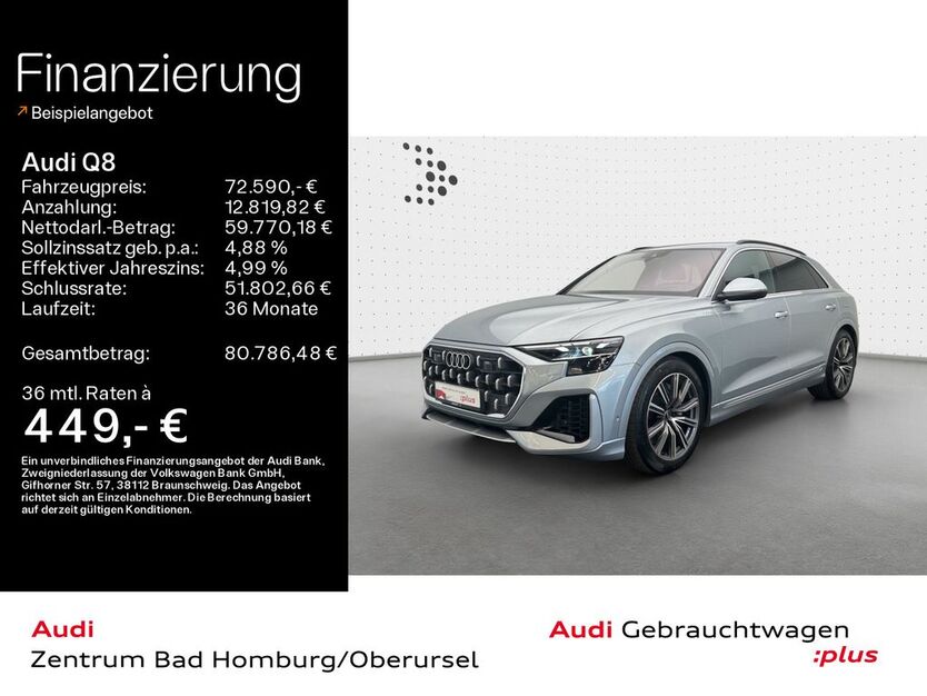 Audi Q8 20.600 km 72.590 € Oberursel 61440