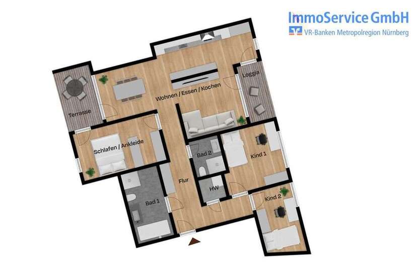 Wohnung zum Kaufen in Nürnberg 775.008 € 107.64 m²