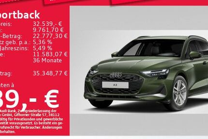 Audi A3 8.710 km 32.391 &euro; Eching 85386