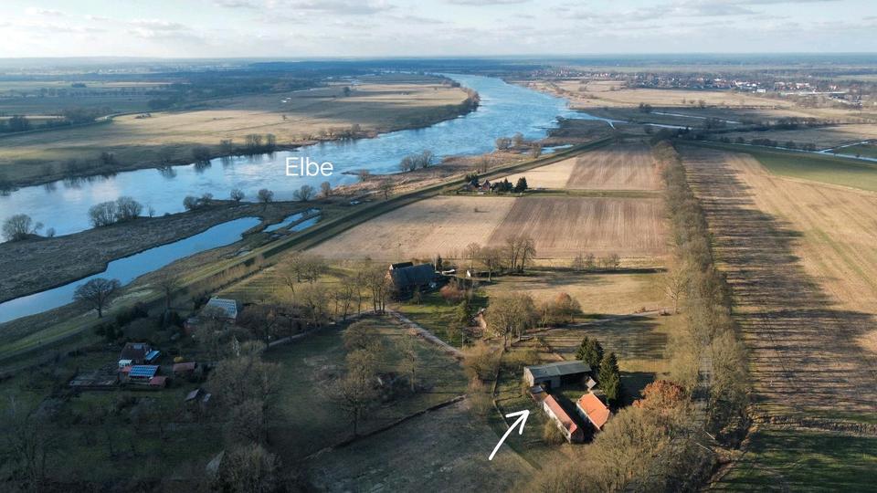 Resthof, Bauernhof, 4-Seiten-Hof,provisionsfrei, 10700qm Elbe 6 zimmer