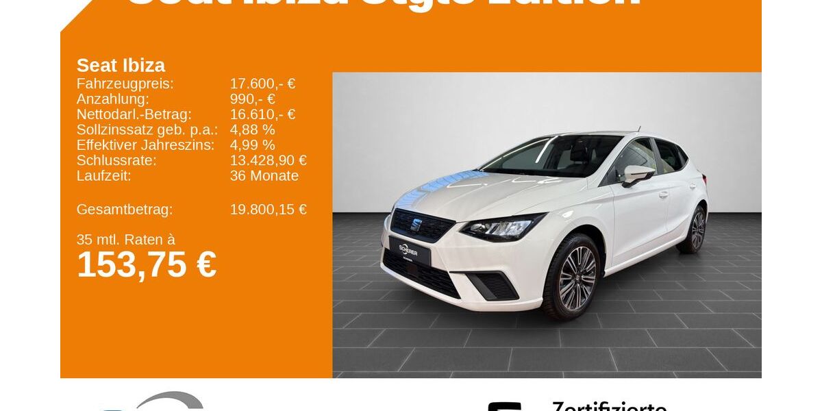 Seat Ibiza 8.903 km 17.600 &euro; Neunkirchen 66538
