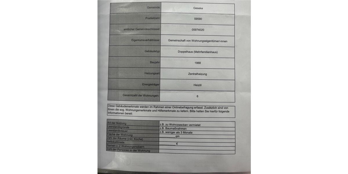 Etagenwohnung Geseke - 3 Zimmer, 86 m&sup2;, 209.000&euro; | Angebot:26268912