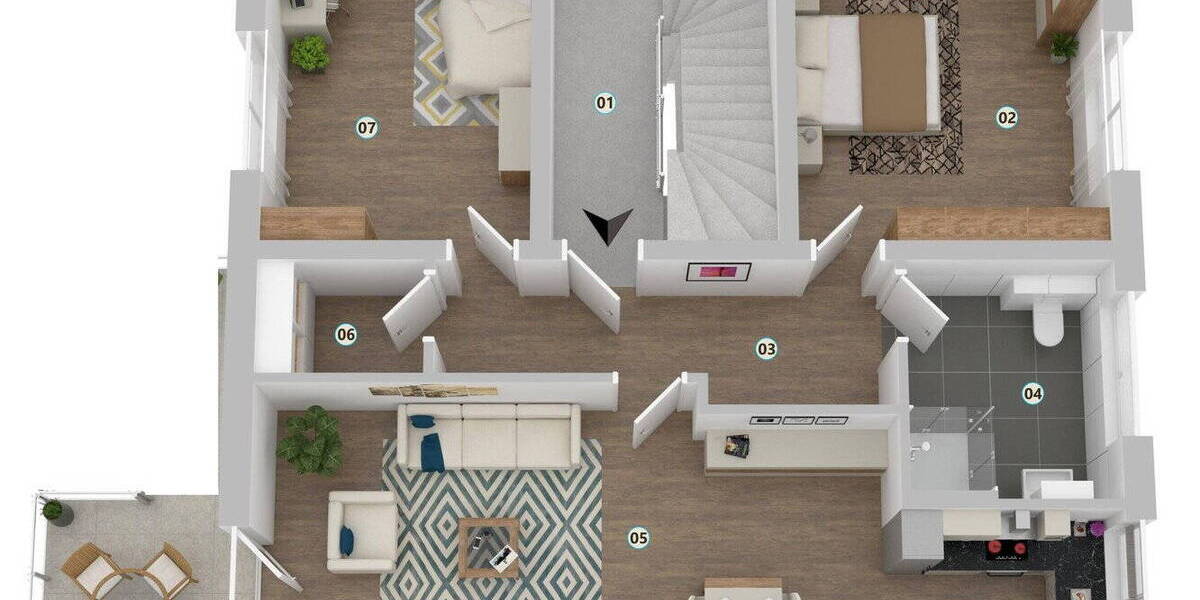 Etagenwohnung Ingolstadt Haunwöhr - 3 Zimmer, 87 m&sup2;, 1.190&euro; | Angebot:25879719