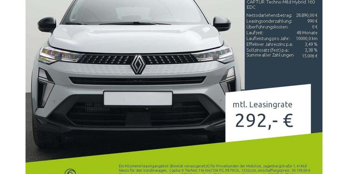 Renault Captur 2.968 km 28.490 &euro; Münster - Amelsbüren 48163