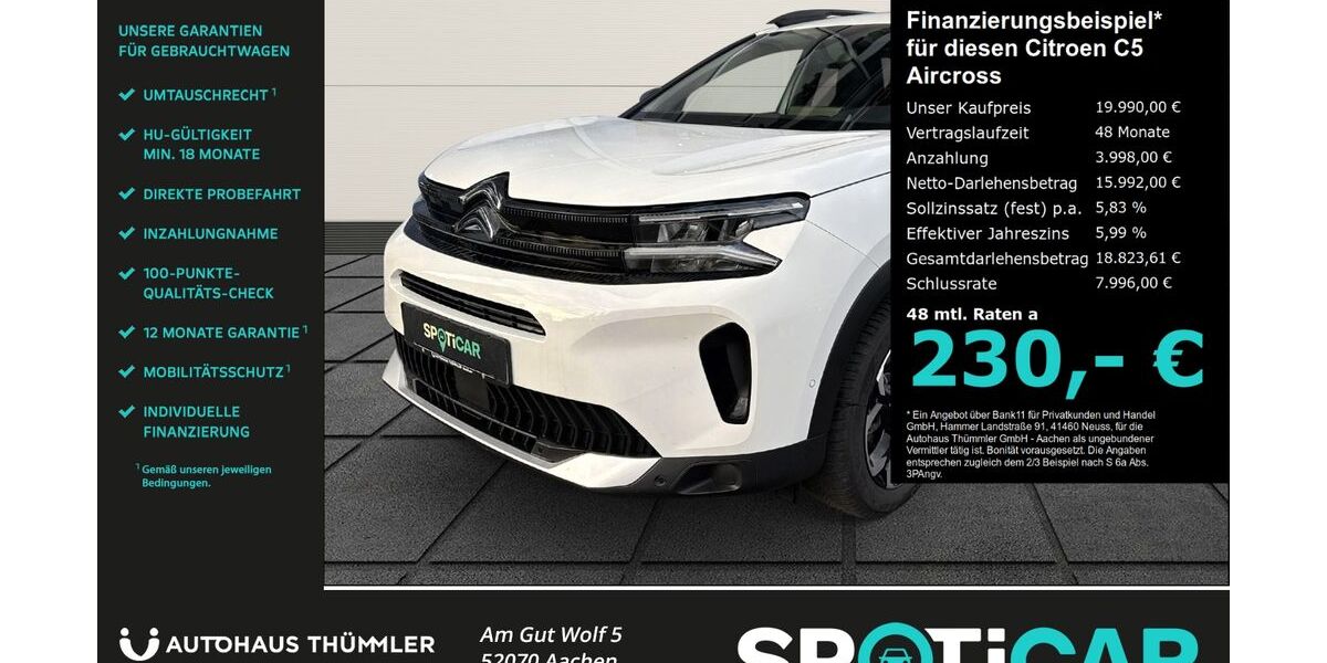 Citroen C5 Aircross 18.410 km 19.990 € Aachen 52070
