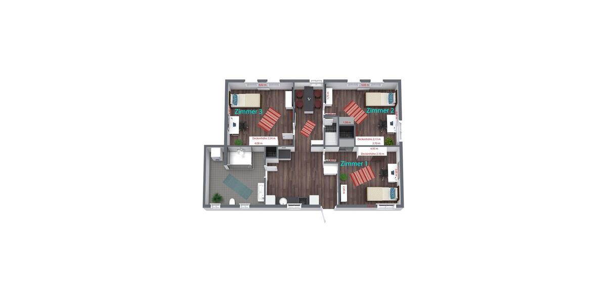 Etagenwohnung Hann. Münden - 3 Zimmer, 90 m&sup2;, 350&euro; | Angebot:26408269