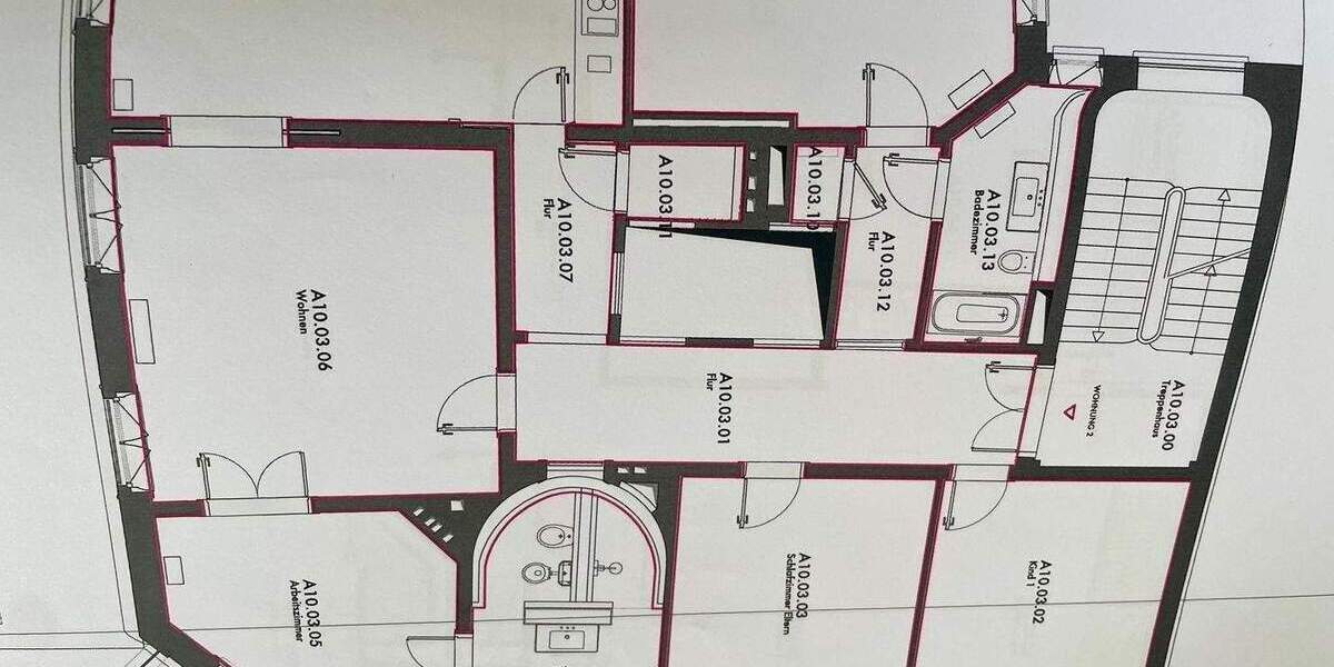 Etagenwohnung Hamburg Rotherbaum - 5 Zimmer, 205 m&sup2;, 5.900&euro; | Angebot:26433538