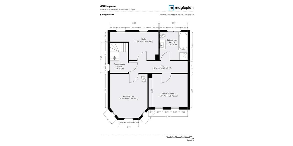 Mehrfamilienhaus, Wohnhaus Hagenow - 6 Zimmer, 175 m&sup2;, 280.000&euro; | Angebot:27144430