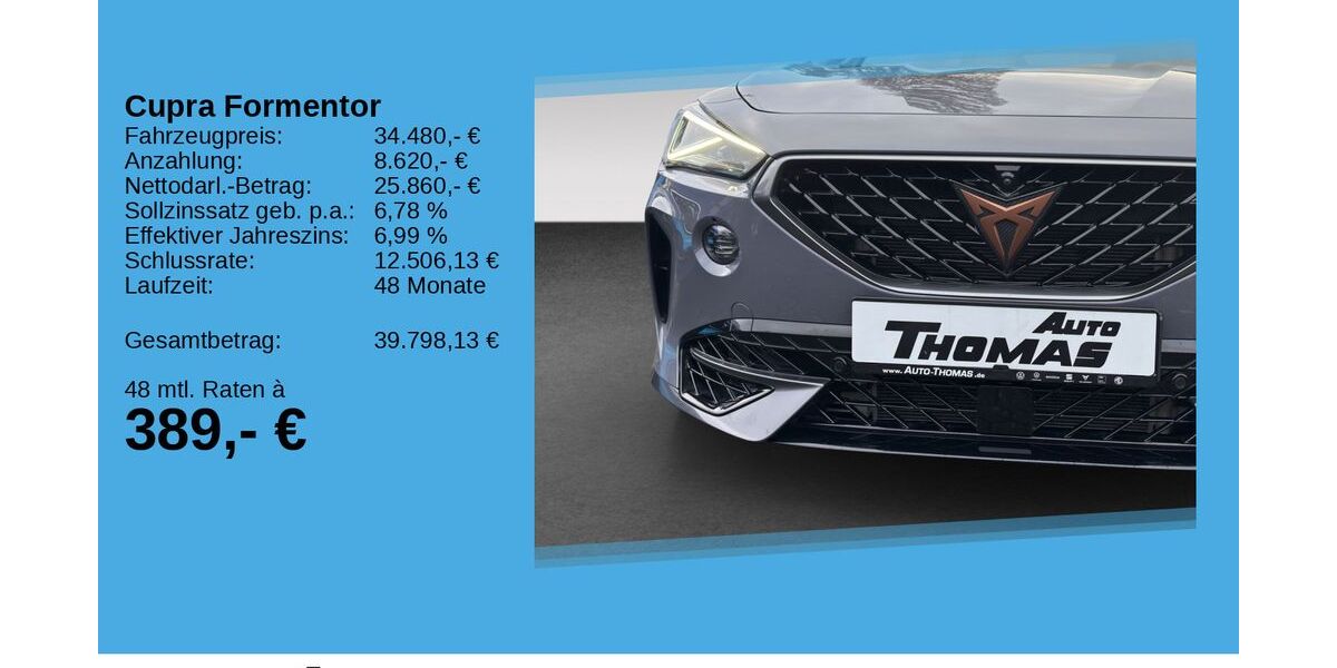 Cupra Formentor 31.302 km 34.480 &euro; Hennef 53773