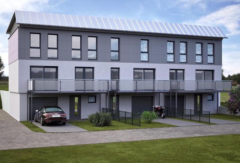 Neubau-KfW55-Reihenhäuser mit Solaranlage in zentraler Lage