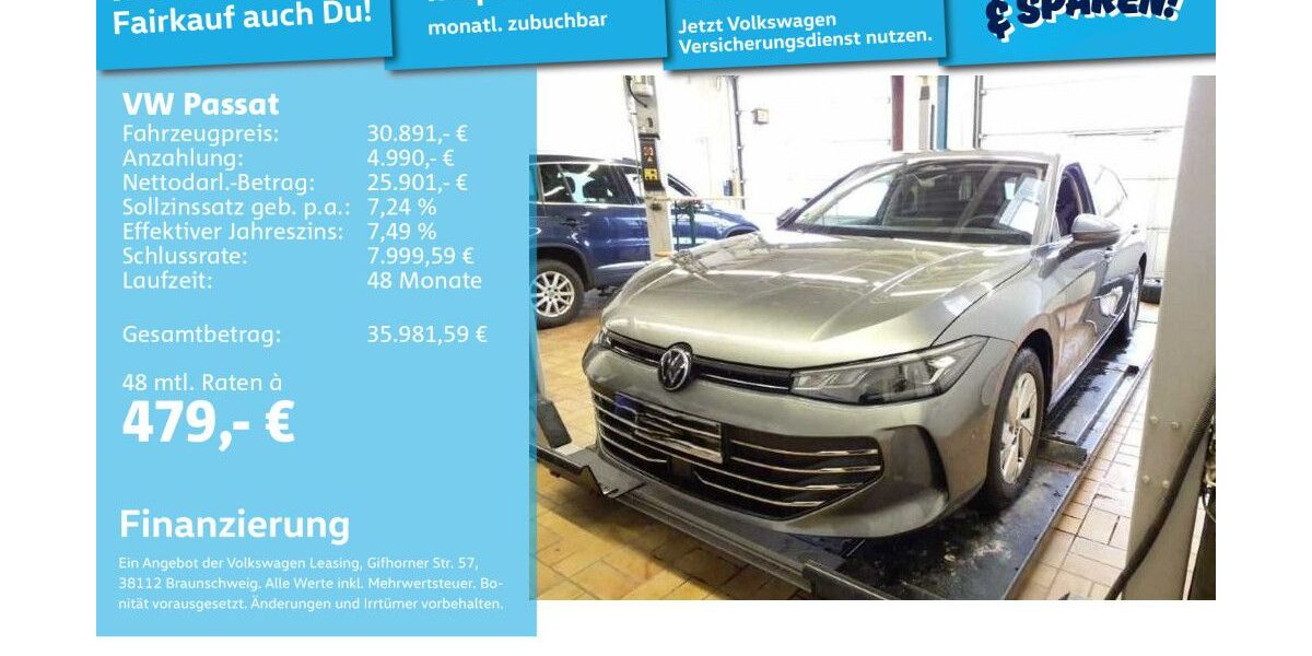 VW Passat 41.645 km 30.582 &euro; Mannheim 68309