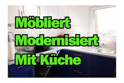 Möbliert & Modern mit Küche , Waschmaschine und TV 2 zimmer