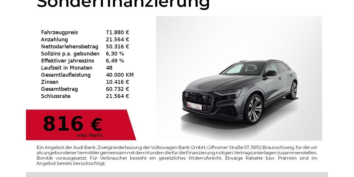 Audi Q8 36.700 km 71.880 &euro; Nürnberg 90411