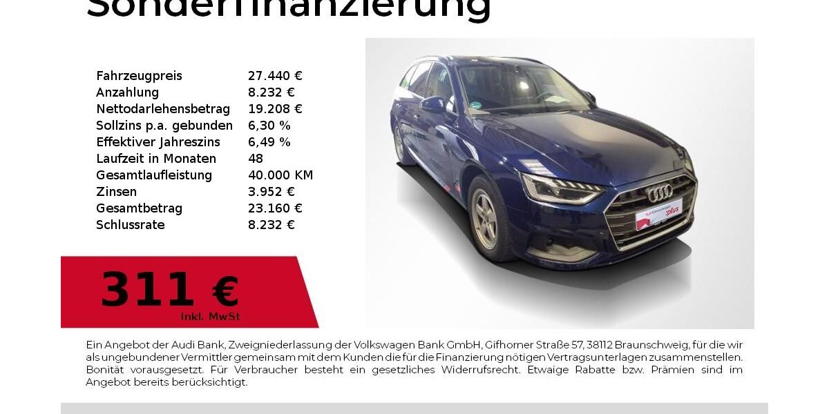 Audi A4 52.200 km 27.440 &euro; Nürnberg 90411