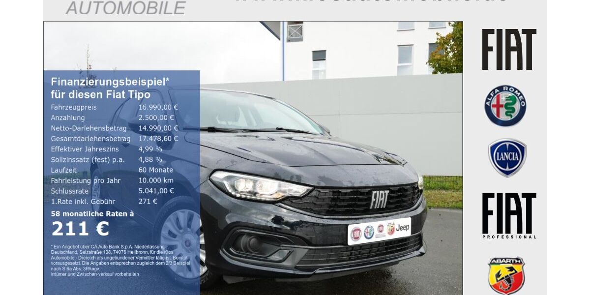 Fiat Tipo 15.200 km 16.490 &euro; Dreieich 63303
