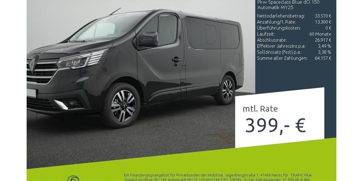 Renault Trafic 1.500 km 43.940 &euro; Ahaus 48683