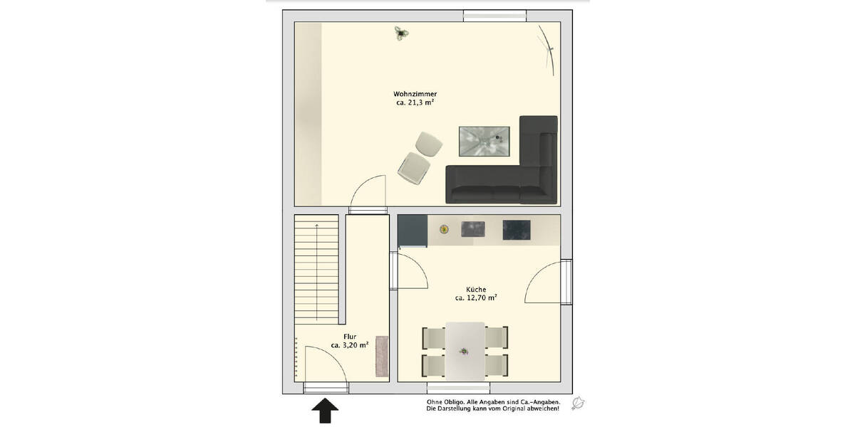 Doppelhaushälfte Wilhelmshaven-Voslapp Fedderwardergroden - 3 Zimmer, 75 m&sup2;, 165.000&euro; | Angebot:26155837