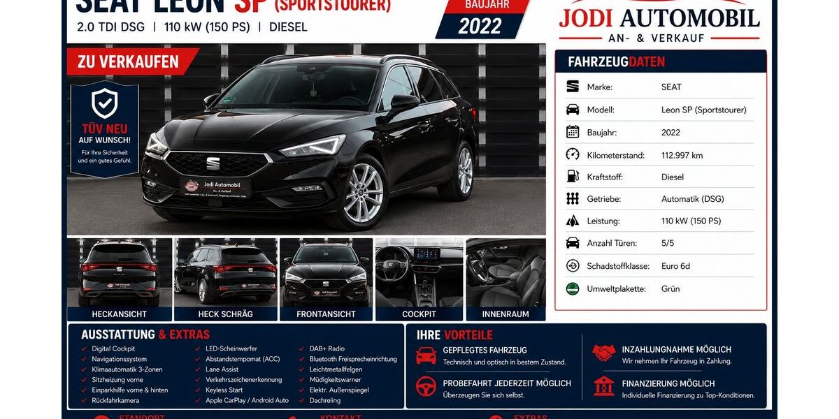 Seat Leon 112.997 km 16.500 &euro; Siegburg 53721