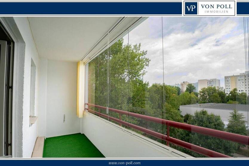 Gepflegte 1,5 Zimmer Wohnung mit großem Balkon Nähe Eastgate