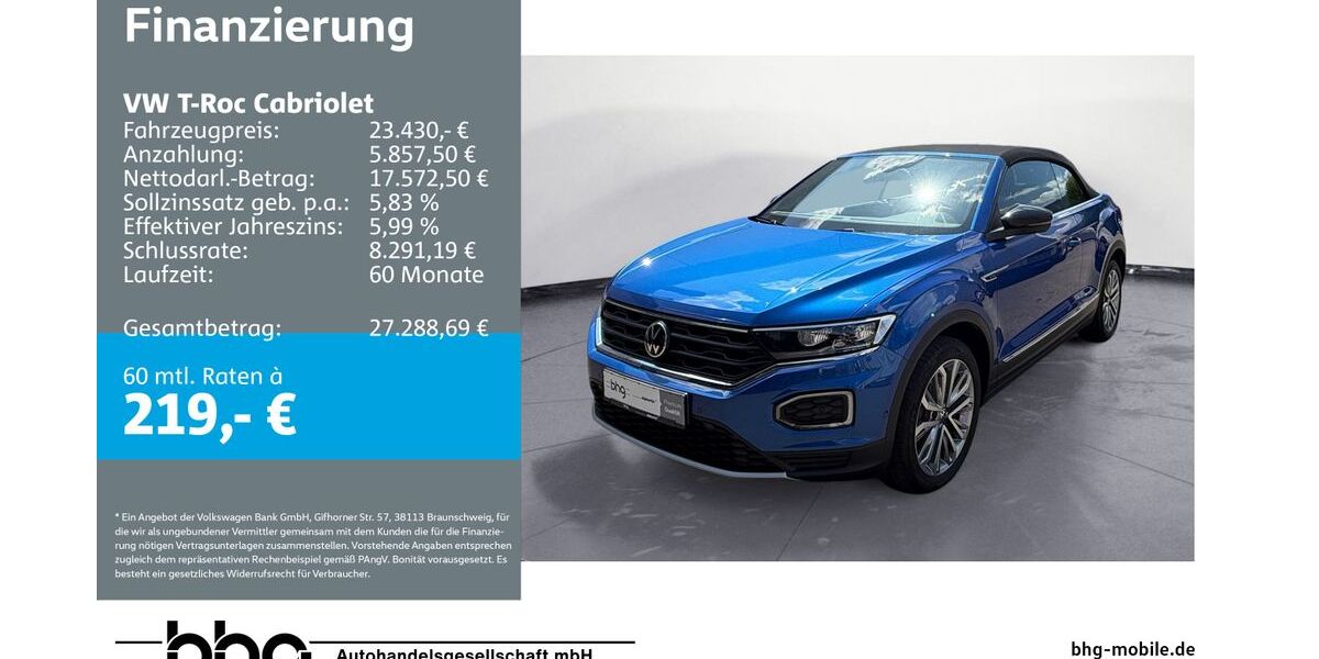 VW T-Roc 29.500 km 22.960 &euro; Reutlingen 72770