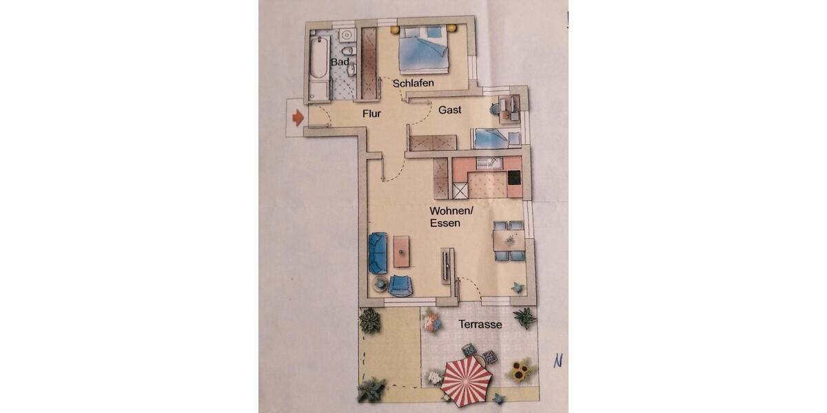 3-Zimmerwohnung, 75 qm, in Nördlingen 3 zimmer