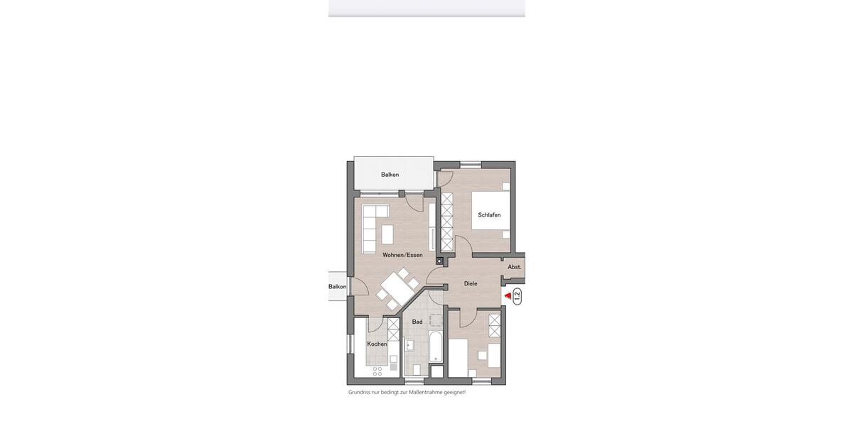 Etagenwohnung Dillingen an der Donau - 3 Zimmer, 77 m&sup2;, 215.000&euro; | Angebot:27116811