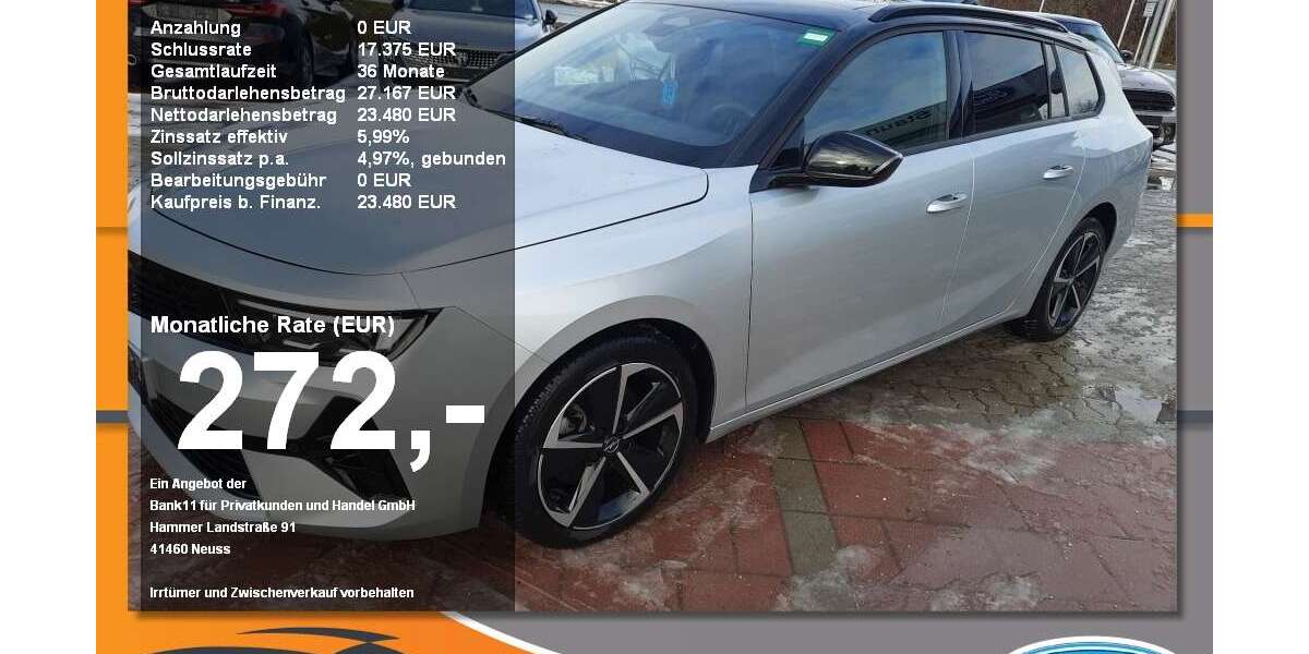 Opel Astra 10.400 km 23.480 &euro; Neustadt a. d. Donau 93333