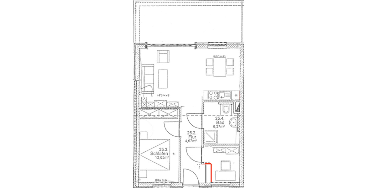 Dachgeschoßwohnung Göttingen Oststadt - 3 Zimmer, 65 m&sup2;, 289.000&euro; | Angebot:25058034