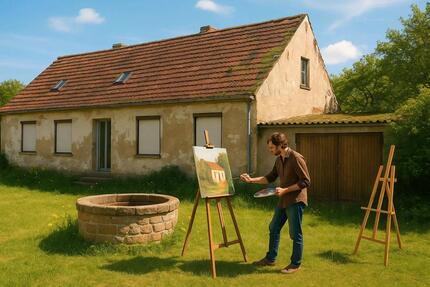 Atelier, Werkstatt, Rückzugsort , 700qm Garten, Brunnen ☀️ 3 zimmer