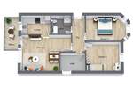 Etagenwohnung Rüdnitz - 3 Zimmer, 187.500&euro; | Angebot:25700302